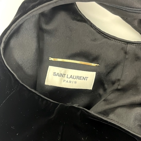 SAINT LAURENT  YSL Women's Black Cut-out Silk Dress size 4 FR 36 - Picture 15 of 16